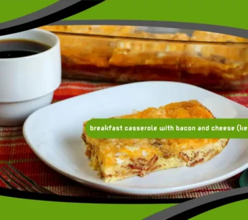 Breakfast Casserole with Bacon and Cheese (Keto-Friendly)