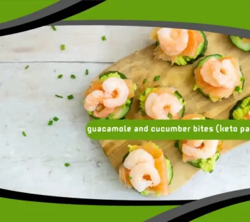 Guacamole and Cucumber Bites (Keto Party Snack)