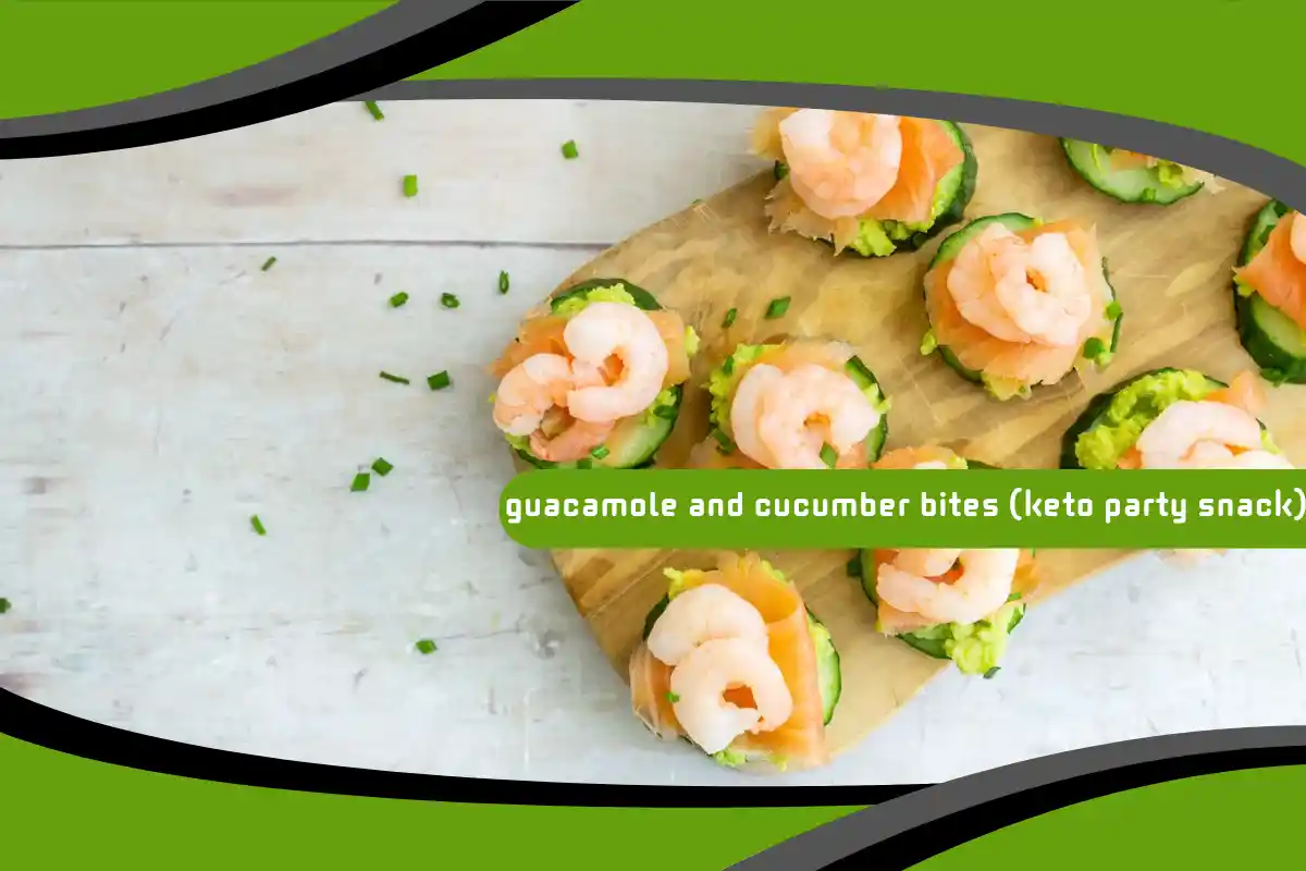 Guacamole and Cucumber Bites (Keto Party Snack)