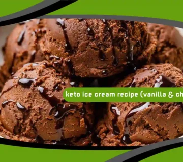 Keto Ice Cream Recipe (Vanilla & Chocolate)